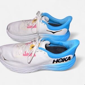 Hoka One One Arahi 7 White Swim Day Running Shoes Sneakers Women's Size 10.5 B